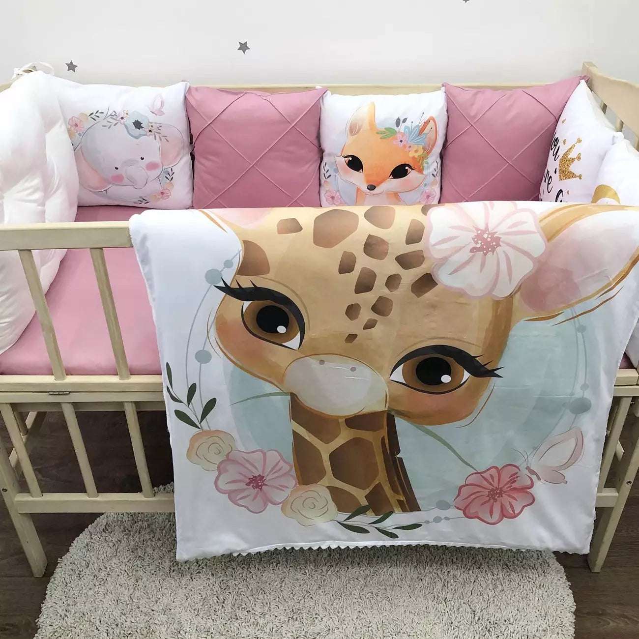 Crib set “Safari“ - Baby Bedding Worlds